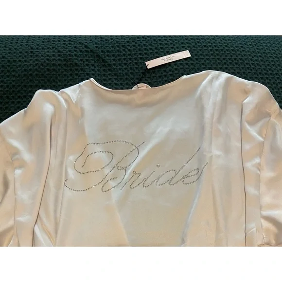 NEW Bride Embellished Satin Short Robe, Victoria’s Secret - Picture 2 of 11